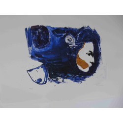 Mario Schifano Lithografie off set 50x70 cm gecertificeerd