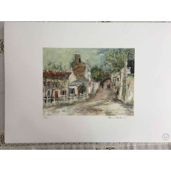 Maurice Utrillo Lithografie off set 50x70 cm gecertificeerd