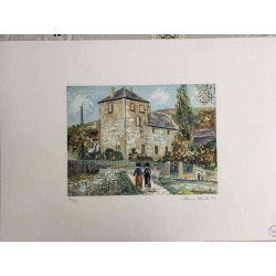 Maurice Utrillo Lithografie off set 50x70 cm gecertificeerd