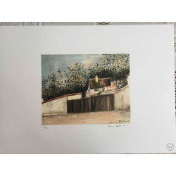 Maurice Utrillo Lithografie off set 50x70 cm gecertificeerd