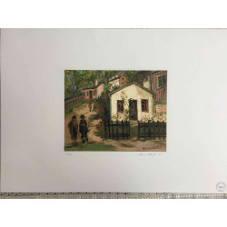 Maurice Utrillo Lithografie off set 50x70 cm gecertificeerd