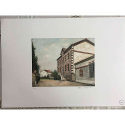 Maurice Utrillo Lithografie off set 50x70 cm gecertificeerd