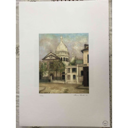 Maurice Utrillo Litografía off set 50x70 cm certificada