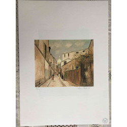 Maurice Utrillo Litografía off set 50x70 cm certificada
