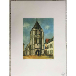 Maurice Utrillo Litografía off set 50x70 cm certificada