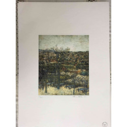 Maurice Utrillo Lithografie off set 50x70 cm gecertificeerd