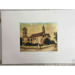 Maurice Utrillo Lithografie off set 50x70 cm gecertificeerd