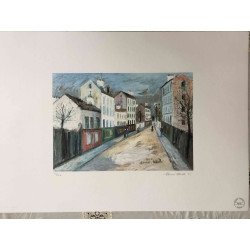 Maurice Utrillo Litografía off set 50x70 cm certificada