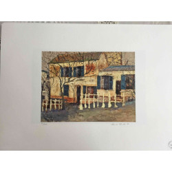 Maurice Utrillo Lithografie off set 50x70 cm gecertificeerd