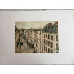 Maurice Utrillo Litografía off set 50x70 cm certificada