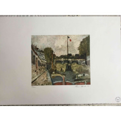 Maurice Utrillo Lithografie off set 50x70 cm gecertificeerd