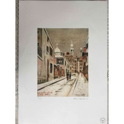 Maurice Utrillo Lithografie off set 50x70 cm gecertificeerd