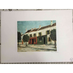 Maurice Utrillo Litografía off set 50x70 cm certificada