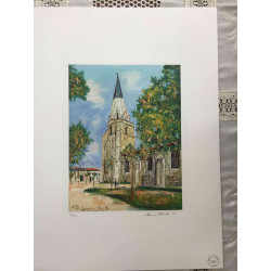 Maurice Utrillo Lithografie off set 50x70 cm gecertificeerd