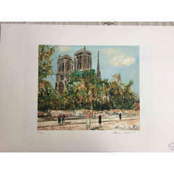 Maurice Utrillo Lithografie off set 50x70 cm gecertificeerd