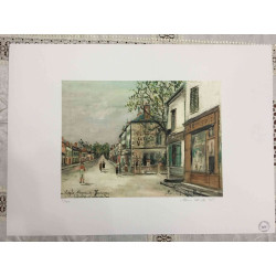 Maurice Utrillo Lithografie off set 50x70 cm gecertificeerd