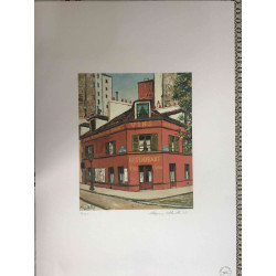 Maurice Utrillo Litografía off set 50x70 cm certificada