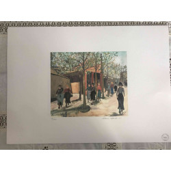 Maurice Utrillo Lithografie off set 50x70 cm gecertificeerd