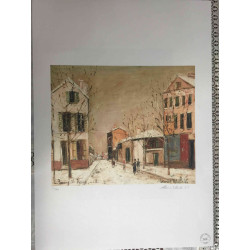 Maurice Utrillo Litografía off set 50x70 cm certificada
