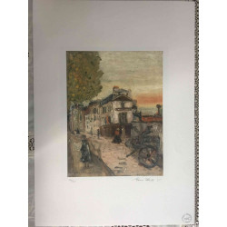 Maurice Utrillo Lithografie off set 50x70 cm gecertificeerd