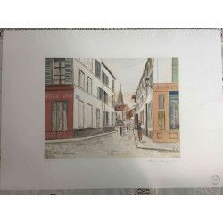 Maurice Utrillo Litografía off set 50x70 cm certificada
