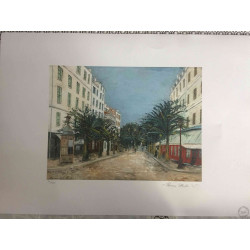 Maurice Utrillo Litografía off set 50x70 cm certificada