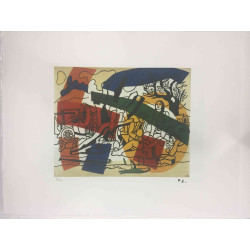 Fernand Leger Litografia off set cm 50x65   certificata