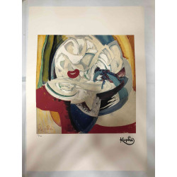 Frantisek Kupka Lithografie off set 50x70 cm gecertificeerd