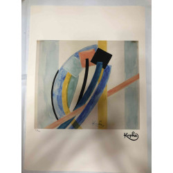 František Kupka Litografická ofsetová souprava 50x70 cm certifikovaná