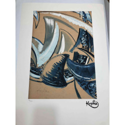 František Kupka Litografická ofsetová souprava 50x70 cm certifikovaná