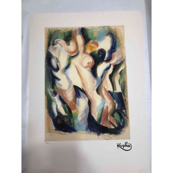František Kupka Litografická ofsetová souprava 50x70 cm certifikovaná