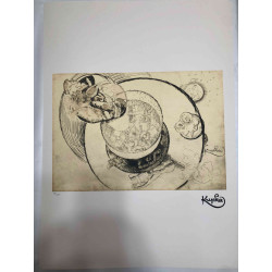 František Kupka Litografická ofsetová souprava 50x70 cm certifikovaná