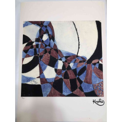 František Kupka Litografická ofsetová souprava 50x70 cm certifikovaná