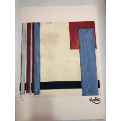 Frantisek Kupka Lithografie off set 50x70 cm gecertificeerd