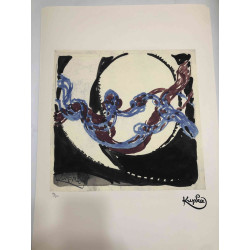 František Kupka Litografická ofsetová souprava 50x70 cm certifikovaná