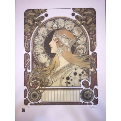 Set de litografía Alphonse Mucha 50x70 cm