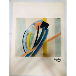 František Kupka Litografická ofsetová souprava 50x70 cm certifikovaná