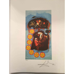 Salvador Dali Tarot serie Lithografie off set 50x70 cm gecertificeerd