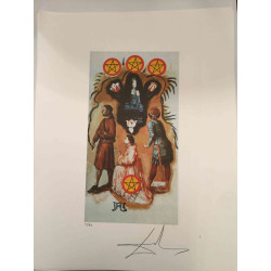 Salvador Dali Tarot serie Lithografie off set 50x70 cm gecertificeerd