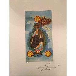 Litografia da série Salvador Dali Tarot off set 50x70 cm certificada