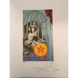 Litografia da série Salvador Dali Tarot off set 50x70 cm certificada