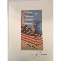 Litografia da série Salvador Dali Tarot off set 50x70 cm certificada