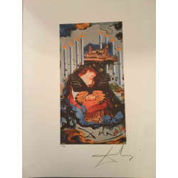 Litografia da série Salvador Dali Tarot off set 50x70 cm certificada
