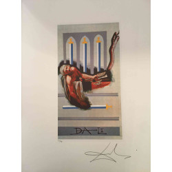 Litografia da série Salvador Dali Tarot off set 50x70 cm certificada