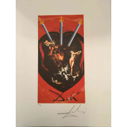 Litografia da série Salvador Dali Tarot off set 50x70 cm certificada