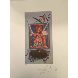 Litografia da série Salvador Dali Tarot off set 50x70 cm certificada