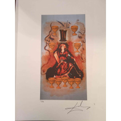 Salvador Dali Tarot serie Lithografie off set 50x70 cm gecertificeerd