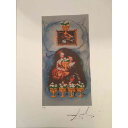 Salvador Dali Tarot serie Lithografie off set 50x70 cm gecertificeerd