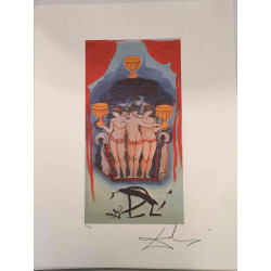 Salvador Dali Tarot serie Lithografie off set 50x70 cm gecertificeerd