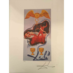 Salvador Dali Tarot serie Lithografie off set 50x70 cm gecertificeerd